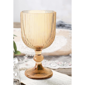 12oz Vintage Embossed Green Leaf Water Goblet $3.21