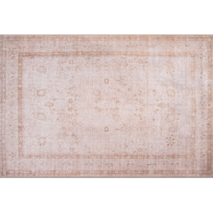 5'x7’ Vintage Blush Pink and Cream Rug $150