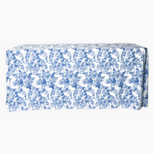 90 x 132” or 90 x 156” French Toile Blue $26/$28