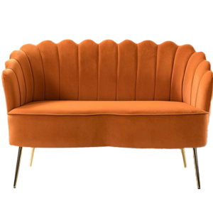 Burnt Orange Loveseat $350