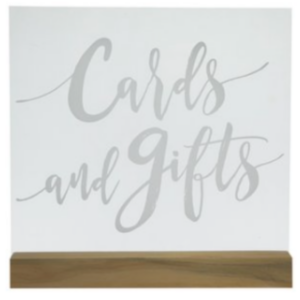 Card and Gift Sign $15
