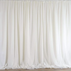 Chiffon Ivory 12Ft x 60w $200