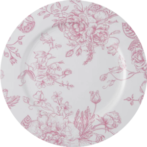 French Toile Acrylic Pink $2.50