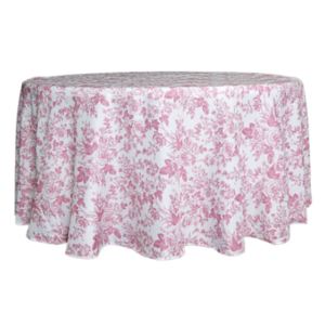 French Toile Pink 120" and 108” $26