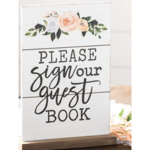 Guest Book Sign $15