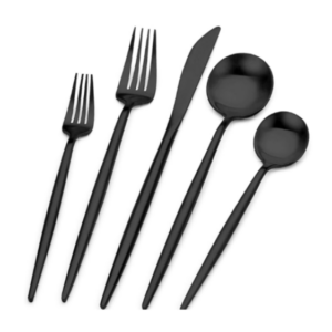 Matte Black Silverware, $2 per utensil