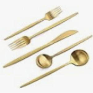 Matte Gold Silverware, $2 per utensil