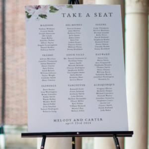 Seating Chart Stand $289