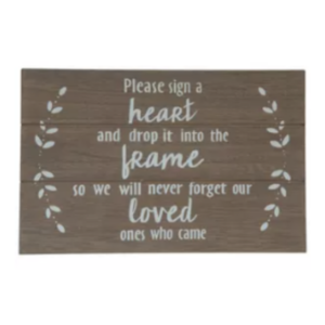 Welcome Table Accent Sign $15